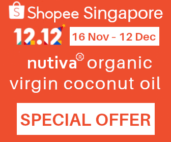 Nutiva virgin coconut oil discount offer on Shopee Singapore